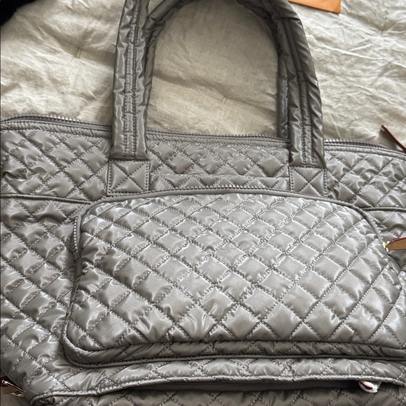 MZ Wallace Large Sutton Travel Bag – Sable Pearl Metallic – Discontinued Color - Picture 4 of 13